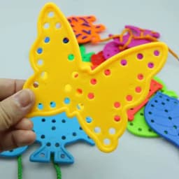 Threading Boards for Kids Sensory Basic Life Skills Practice Montessori Educational Toys Party Favors Classroom Prizes