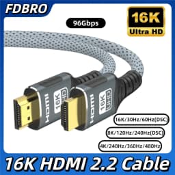 HDMI Cable 8K 60Hz HDMI-Compatible Ultra HD 1080P 4k@120Hz High Speed Video Audio HDMI 2.1 Cable For PS4/5 TV Laptop Monitor