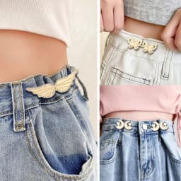 Clothing Accessories Waist Closing Button Metal Pins Removable Tighten Waist Button Adjustable Jeans Ornaments Waist Clip Women