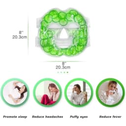Face Ice Gel Pack with Wrap Reusable Hot Cold Compress for Skin Care Puffiness Eyes Swollen Face Cold Face Mask Gel Pack