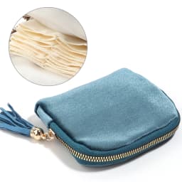1pc Velvet 6 Layers Jewelry Storage Bag With Tassel Zipper Jewelry Pouch For Bracelet Bangle Ring Necklace Jewelry Organizer