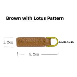 Top Layer Cowhide Zipper Pull Tab Detachable Copper Screw Rod Hardware D Buckle Handbag Resistant Pull Handle Clothing Access...