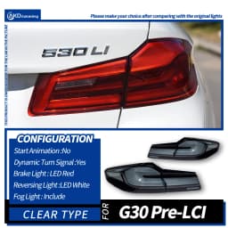 Car Lights for BMW G30 G38 2018-2022 5 Series LED Auto Taillight Assembly Upgrade 2022 Newest Dynamic Signal Lamp Accessories