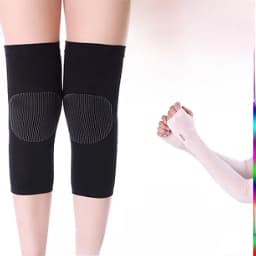 Ultra-Thin Knee Pads Warmth for Cold Legs Men Women Suitable for Air-Conditioned Rooms Non-Slip Breathable Home Use