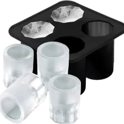 Diamond Rose Gun ETC. Shaped Ice Cube Mold Food Grade Silicone Square Ice Cube Maker Tray High Quality Mold For Bar Making Drink