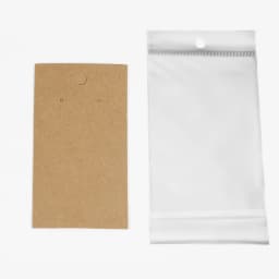 Earring Cards with Bags 50pcs Earring Display Cards 50pcs Self-Seal Bags Kraft Paper Tags Necklace Display Cards for DIY Jewelry