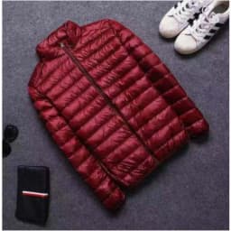 Ultra Light Down Jackets Feather Cotton Hoodie Autumn Winter Men Long Sleeve Zipper Waterproof Lightweight Coat Tops Oversize