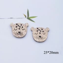 10Pcs Cartoon Animal Fox Cat Leopard Deer Applique for DIY Clothes Hat Shoes Decor Patches Headwear Hair Clips Bow Accessories