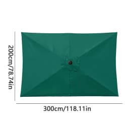 Outdoor Umbrella Replacement Canopy 6.6x10ft Patio Umbrella Replacement Canopy Heavy Duty Cantilever Parasol Top For Deck