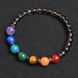 7 Chakra Bracelet Natural Gem Stone Beads Bangle Women Crystal Healing Anxiety Jewellery Mandala Yoga Meditation Bracelets Gift
