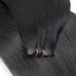 Invisible Long PU Tape Weft Human Hair Bundles Real Natural Hair Seamless Hand Tied Injected Tape In Hair Extensions Thick Ends
