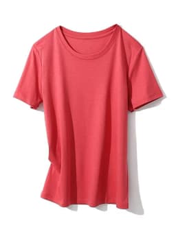 SuyaDream Women Solid T Shirts, Silk Cotton Blend, O Neck, Short Sleeved Solid Tee, 2025 Summer Candy Colors Basic Cozy Top Gree