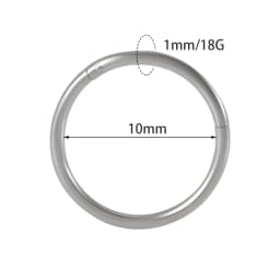 1PC Surgical Steel Nose Rings Septum Clicker Segment Hinged Ring Nose Ear Cartilage Tragus Helix Ear Lobe Body Piercing Jewelry