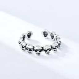 925 Sterling Silver Sanding Face Adjustable Rings For Women Ladies Elegant Luxury Quality Jewelry Accessories Jewellery