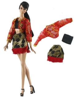 1 Set Doll Clothes 1:6 Scale Dress Outfit for 11.5 inch 30cm Doll Many Style for Choice Gifts for Girls #1