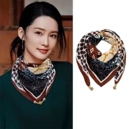 2025 Hot Magnetic Triangle Neck Protection Scarf For Women Cotton Linen Scarf High-end Neck Scarf Keep Warm High Quality