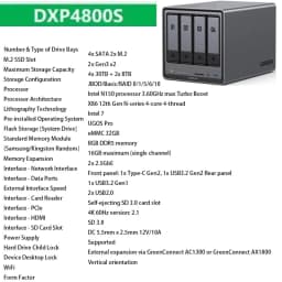 PrivateCloud DXP4800 Four-Bay NAS Home Network Storage Host Server Personal Cloud Drive AI Photo Album File Synchronisation N100