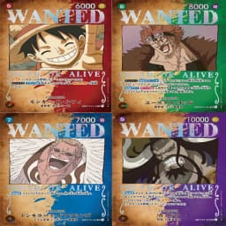 Diy One Piece Wanted Poster Japanese Sets Luffy Ace Sabo Roger Op13 Sec Sp Eustass Kid Op01-051 Op09-004 Shanks Op09-093 Teach