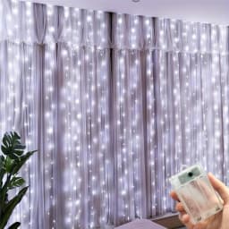 3/6M LED Curtain Light String Battery Power Christmas Halloween Fairy Lights for New Year 2027 Holiday Wedding Garden Decoration