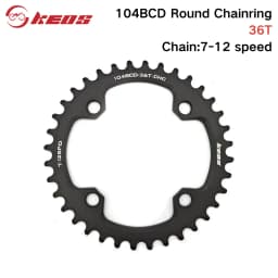 Deckas 104BCD Round Narrow Wide Chainring MTB Mountain Bike Bicycle 104BCD 32T 34T 36T 38T Crankset Tooth Plate Parts 104 BCD