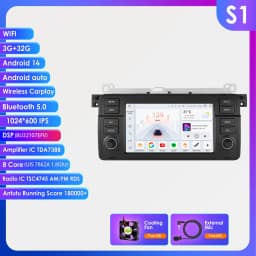 Hizpo 7" AI Voice Autoradio For BMW E46 M3 318/320/325/330/335 Android Auto Radio Carplay 4G DSP Car Multimedia GPS 2din Stereo