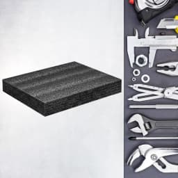 Polyethylene Foam Sheet High Density Foam Padding Black Cushion Foam Packing Pad Cuttable Foam Insert for Packing and Crafts