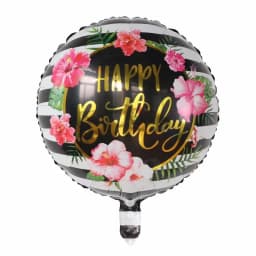 50pcs 18inch Round Foil Balloon Happy Birthday Inflatable Foil Helium Balloons Birthday Party Decoration Kids Toys Air Globos