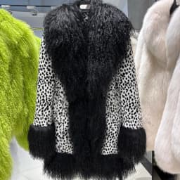 YOLOAgain Mongolia Sheep Fur Jacket Women Real Leather Coat Suede Jacket