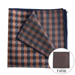 Pocket Square Silk Jacquard Woven Red Orange Handkerchief Fashion Men Suit Pocket Hanly Wedding Business Party Suit Set Handker
