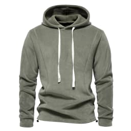 AIOPESON Brand Quality Thicken Warm Fleece Jacket for Men Zipper Neck Pullover Men's Sweatshirt Soft Shell Mens Jacket