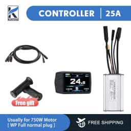 36V/48V 15-30A Waterproof KT Controller for Electric Bike with Light Function for Kunteng Ebike Accessories with Tf01u Display
