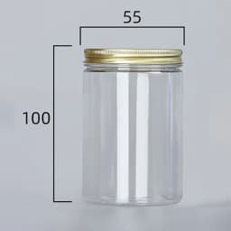Transparent Sealing Jar With Aluminium Screw Lids Kitchen Organizer Storage Seal Tanks For Grain Tea Candy Cookie Jars