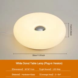 Nordic LED Wall Lamp Creative Donut Design Touch Switch Stepless Dimming For Bedroom Study Room Living Room Indoor Lighting