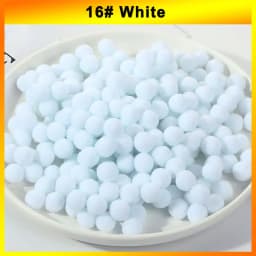 300-30Pcs Multicolor Pompoms Fur Balls Glitter Fluffy Pom Poms Elasticity Pom pom Soft Balls for DIY Crafts 8/10/15/20/25/30mm