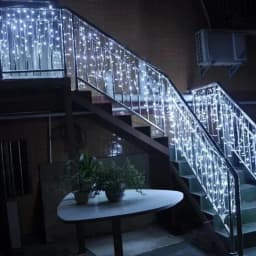 2025 Christmas Decorative Lighting 3M Curtain LED Icicle String Lights with EU/US Plug for Outdoor Garden Wedding Street