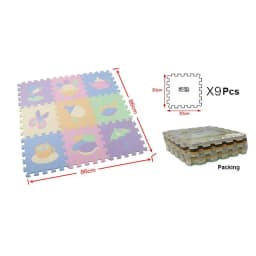 30*30*1cm Cartoon Animal Pattern Play Mats Puzzles EVA Foam Floor Pad For Children Baby Play Gym Crawling Mats Toddler Carpet