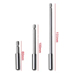 Hexagonal Handle Extended Connecting Rod Magnetic Screw Bit Extension Rod Long Handle Screwdriver Tip Holder Non-slip Hand Tools