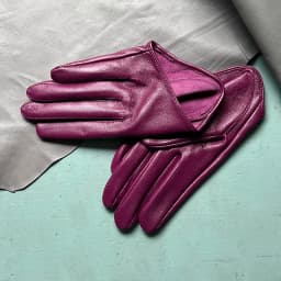 Sunscreen Gloves Women's Single Genuine Leather Half-palm Gloves Real Sheepskin Stage Show Driving gloves No Lining