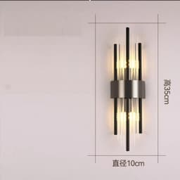 Light Luxury Wall Light Luxury Crystal Wall Lamp Decor for Living Room Bedroom Bedside FixturesTV Background Sconce Wall Lamps