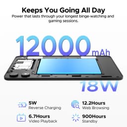 DOOGEE AORLYM P13 Tablet 48GB+128GB Gemini AI 13.4" 2.4K 120Hz Display 12000mAh Large Battery UNISOC T7280 Widevine L1 Android 16 Smart Pad