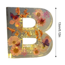 Dry Flower Letter Lamp Luminous Alphabet LED Light Decororation Night Light for Home Wedding Birthday Christmas Party Decoration