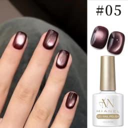 10ML 1-10PCS Winter New Style Hot Selling Black Nails Brown Nails Glass Bead Magnet Cat Eye Nail Polish Nail Set Nail Supplies