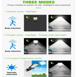 1~4Pack Solar Lights Outdoor 3 Modes 200COB Waterproof Street Lamp Motion Sensor Security Lighting for Garden Patio Path Yard