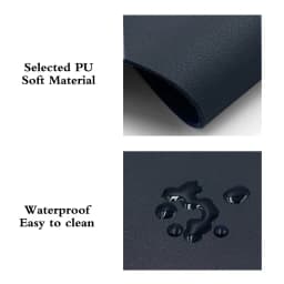 Portable PU Leather Mouse Pad Desktop Non-Slip Mouse Pad Waterproof Anti-Scratch Mat Easy To Clean For Office Laptop Accessories