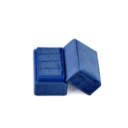 Velvet 3 Slots Ring Box Jewelry Display Holder Portable Ring Storage Organizer Case for Rings Jewelry Gift Box for Women