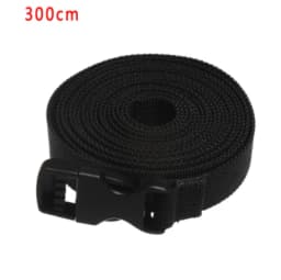 Black Durable Nylon 0.5~3M Travel Tied Cargo Tie Down Luggage Lash Belt Strap With Cam Buckle Travel Kits Outdoor Camping Tool