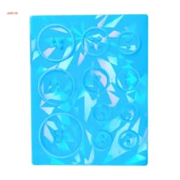 Sparkling Effect Button Silicone Mold for DIY Resin Jewelry Craft Holographic Resin Button Mold Personalized Button Mold