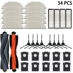 For Dreame Mova S10 / Mova S10 Plus Robot Vacuum Accessories Dust Bags Mop Main Side Brushes Cloths HEPA Filters Spare Parts