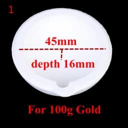 High Temperature Quartz Silica Melting Crucible for Gold Silver Jewelry Tool