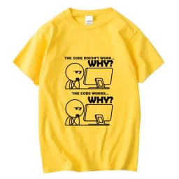 Men's T-shirt Cotton Blend Funny Programmer Print Summer Loose O-neck Cool for Men Short Sleeve T-shirt Male Tees High Quality